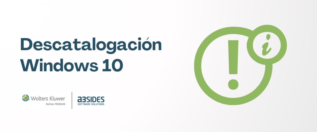 Descatalogación Windows 10
