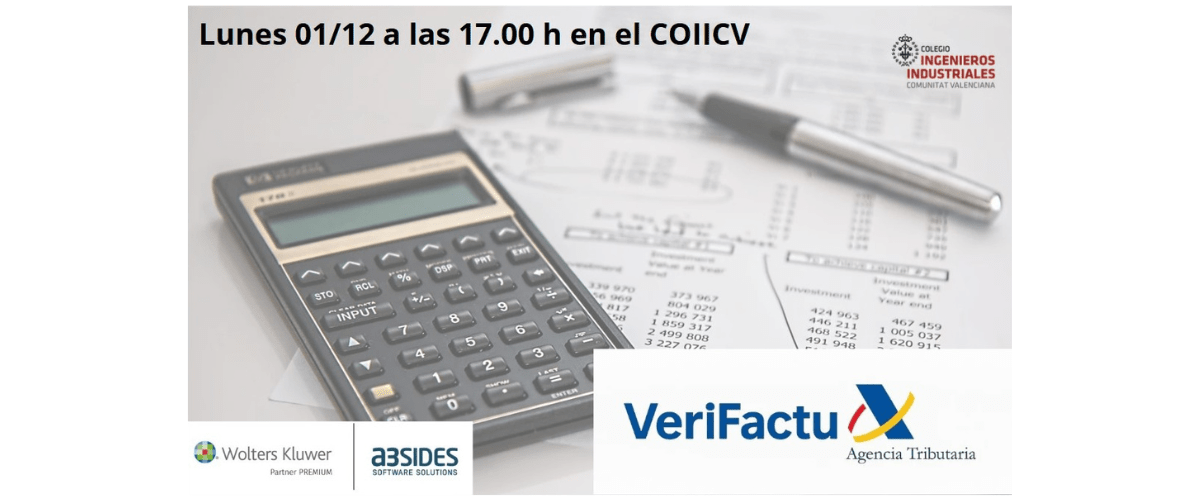 Charla/Coloquio: Factura electrónica y sistema Verifactu. COIICV