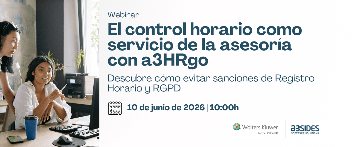 El control horario como servicio de la asesoría con a3HRgo