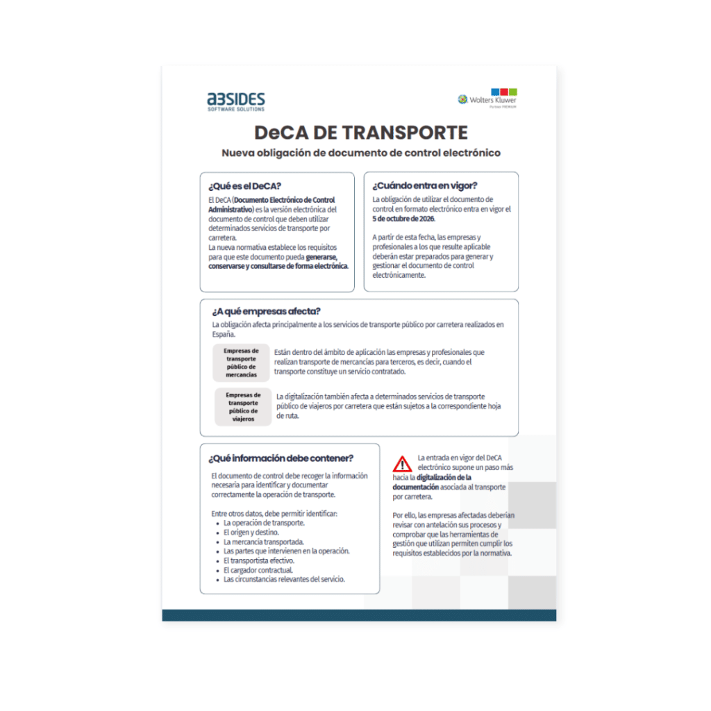 Ficha DeCA transporte